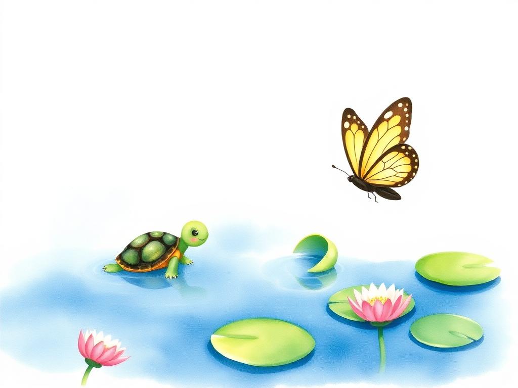 A tartaruga e a borboleta